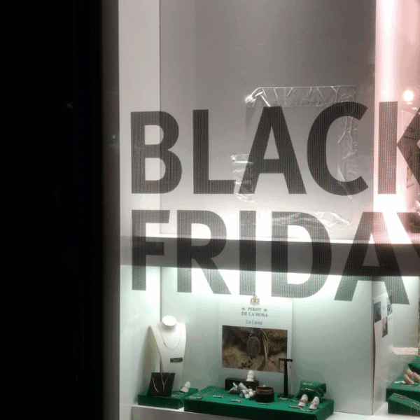 Habillage Vitrine Black Friday Marseille
