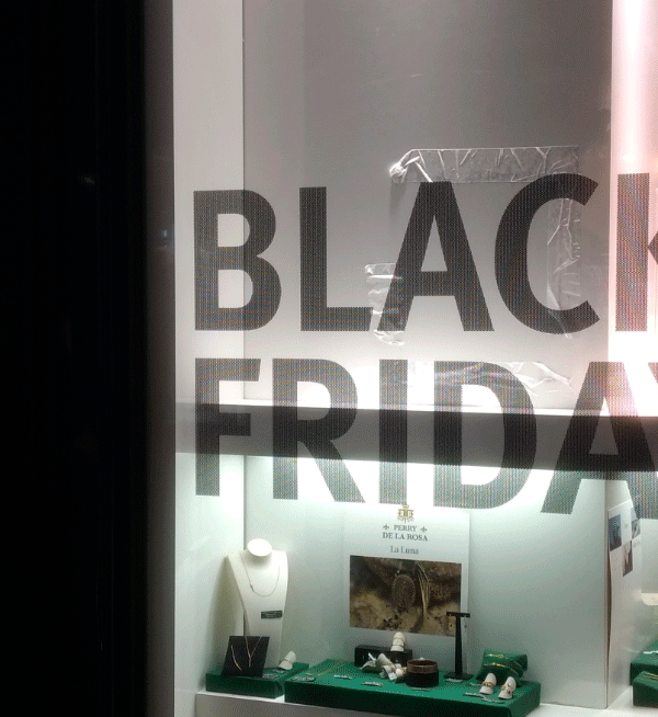 Habillage Vitrine Black Friday Marseille