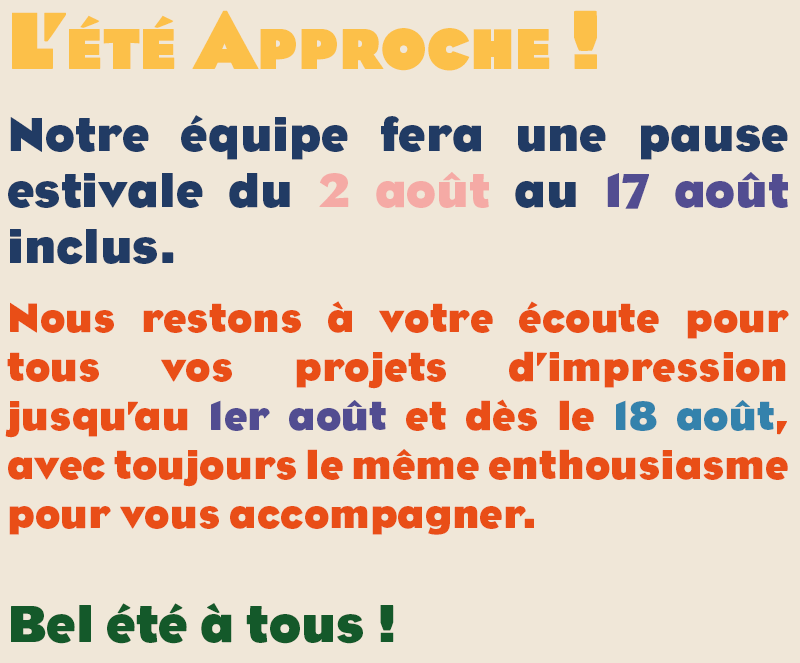 Message fermeture été 2025