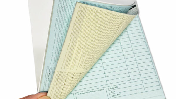 carnet autocopiant a4 recto verso