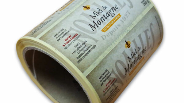 étiquette adhésive rouleau