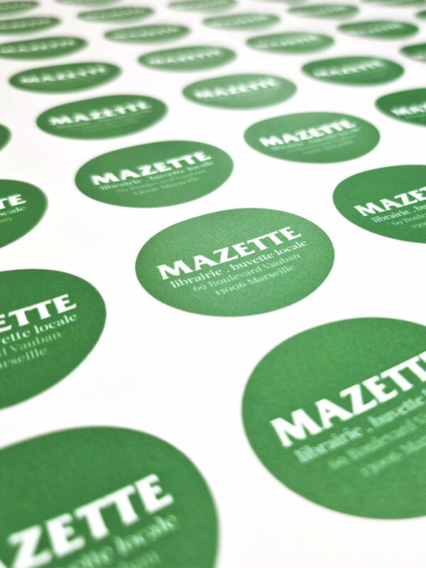 étiquette adhésive sticker