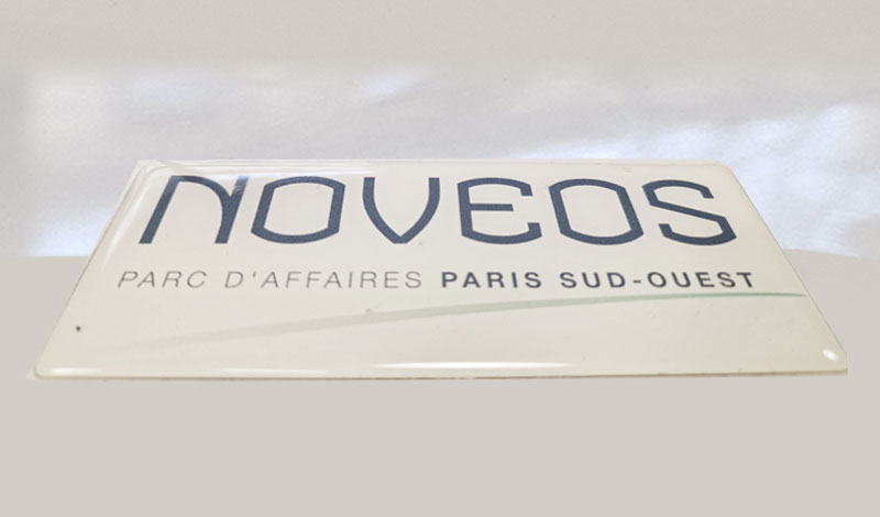 doming étiquette adhésive bombée