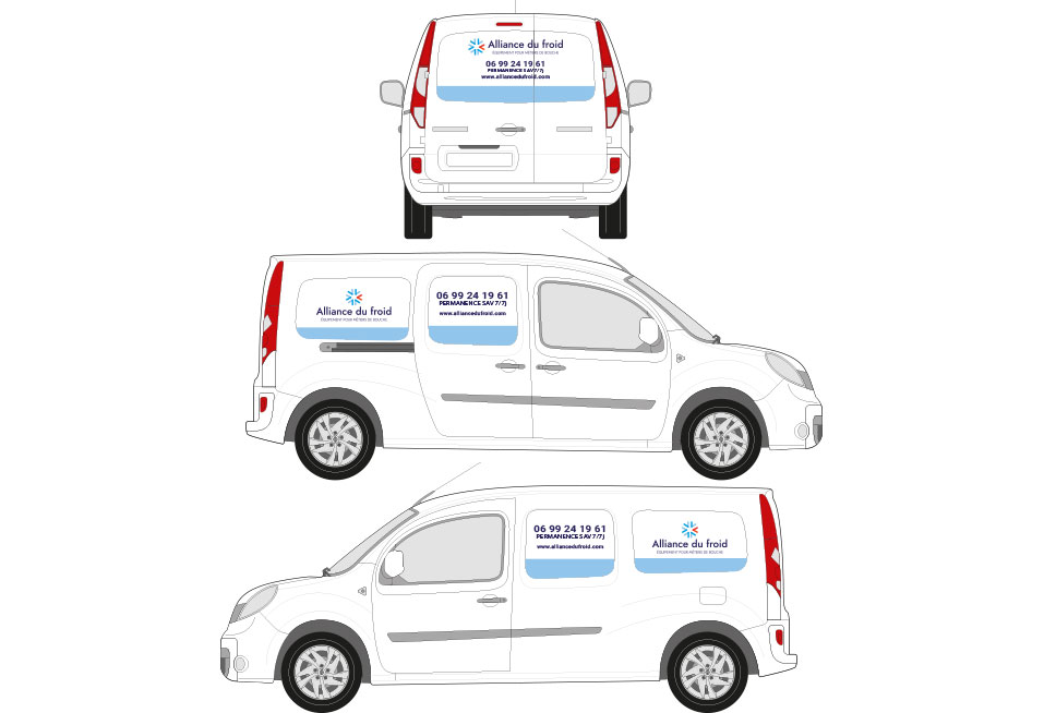 conception marquage véhicules montage