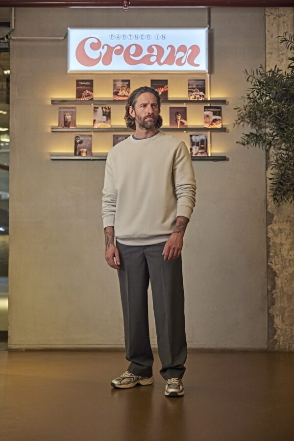 b&c king crew neck sweat aqua green