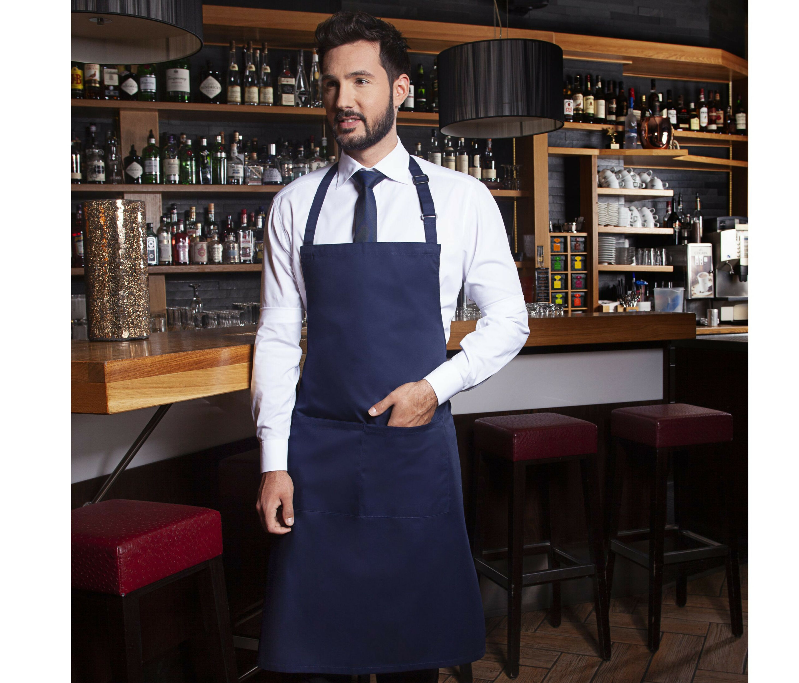 karlowsky bib apron basic with buckle and pocket