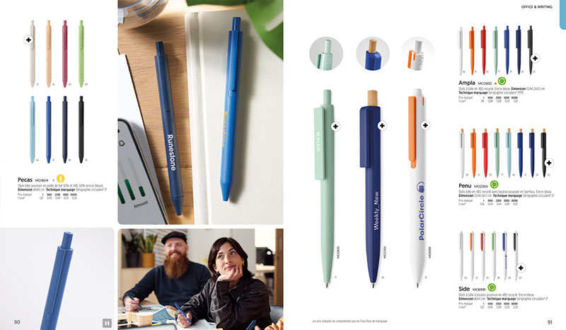 objets promotionnels stylos