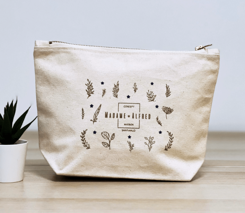 feel inde trousse avec soufflet coton l naturel
