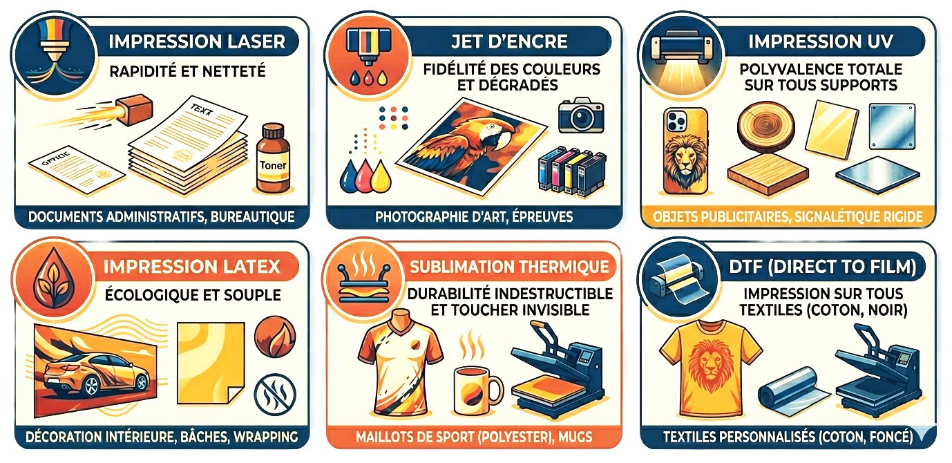 les différentes techniques d'impression à Marseille