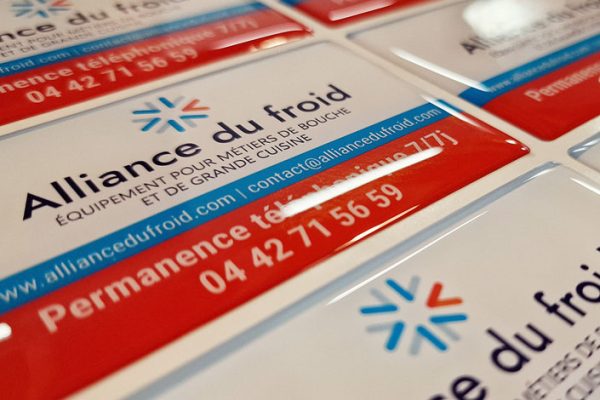 Autocollant sticker doming 3D