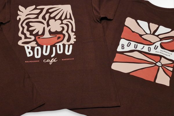 T-shirts imprimés Cafe Boujou